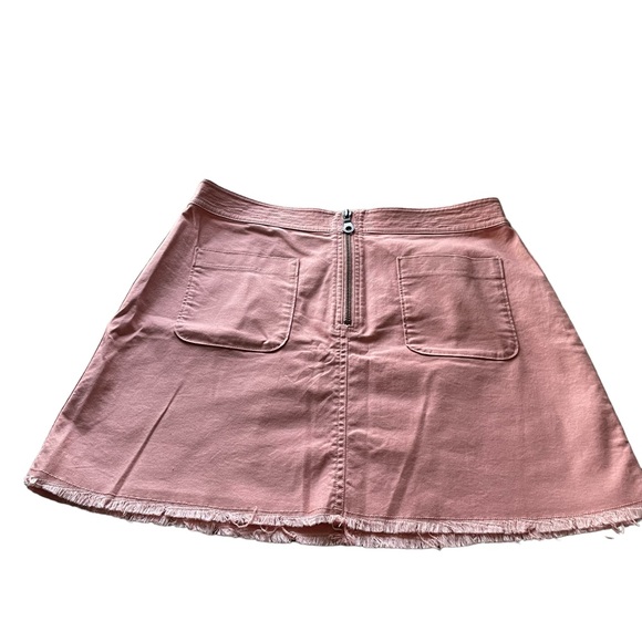Madewell Dresses & Skirts - Madewell Denim Pink Mini Skirt Size 12